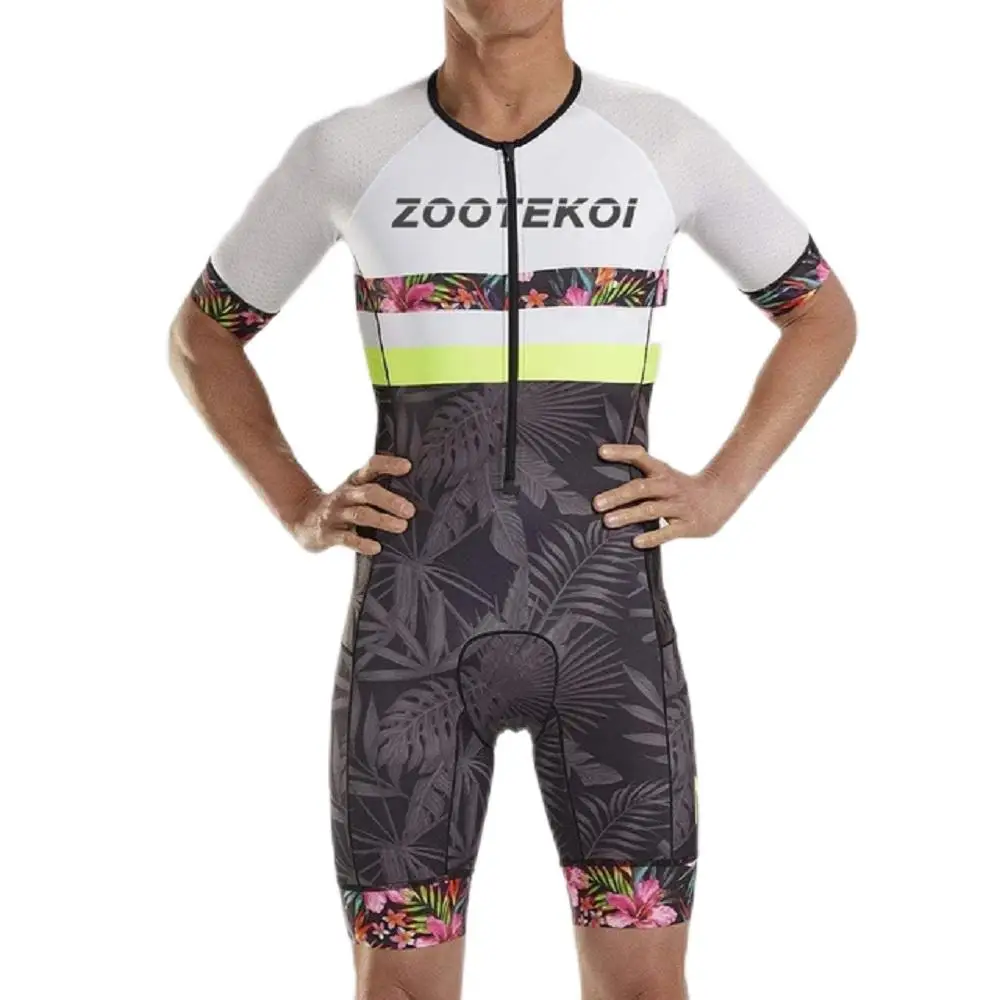 Triathlon Cycling Kit - Zootekoi Summer Men's Triathlon Skinsuit Cycling