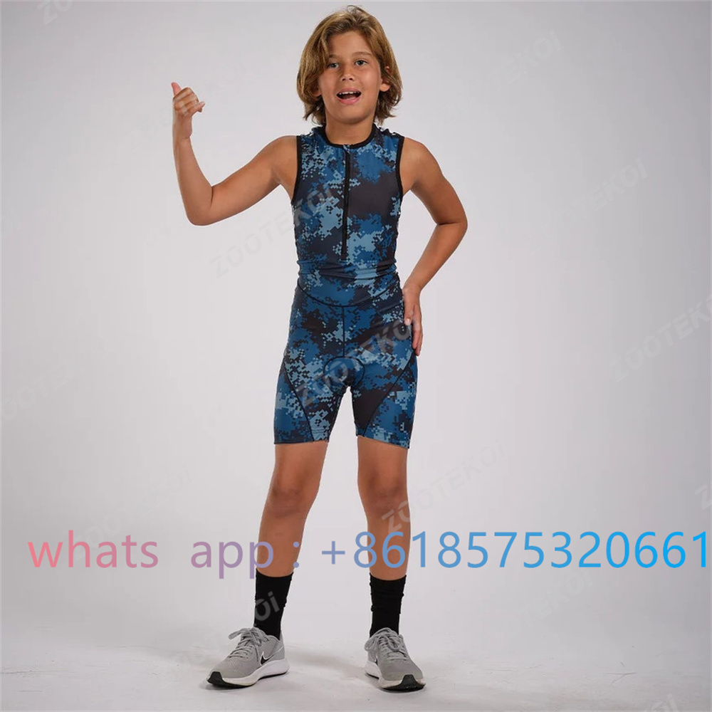 Cycling Gear Kids - Zootekoi Boys Girls Universal Triathlon Sleeveless