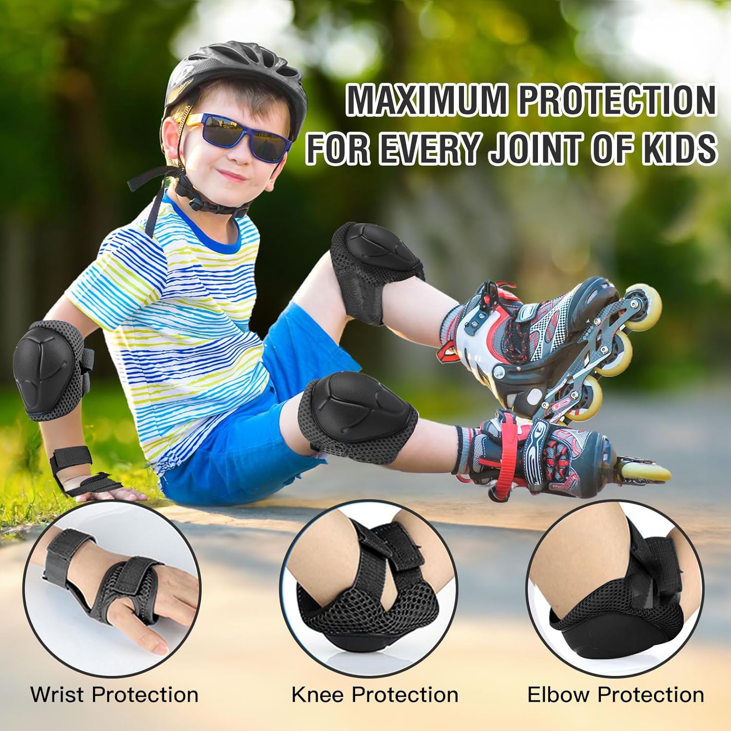 6PCS Kids Protective Gear Set  - Cycling Gear Kids review and price