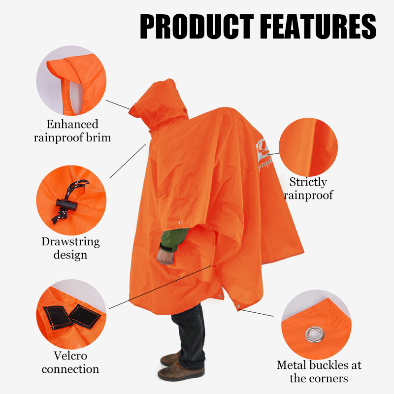 3-in-1 Lightweight Rain Poncho - Cycling Gear Backpack review and price
