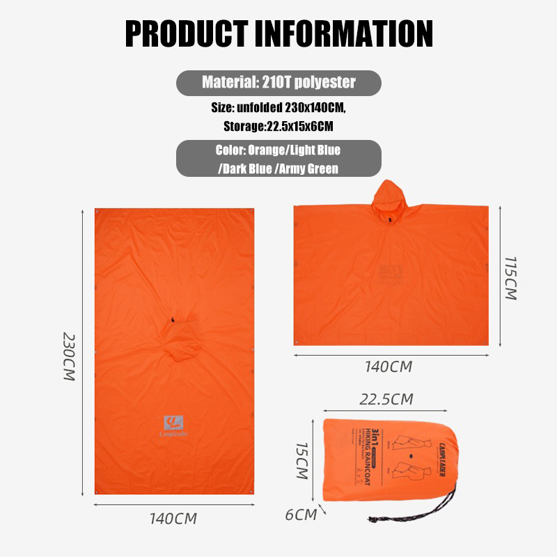 3-in-1 Lightweight Rain Poncho - Cycling Gear Backpack review and price