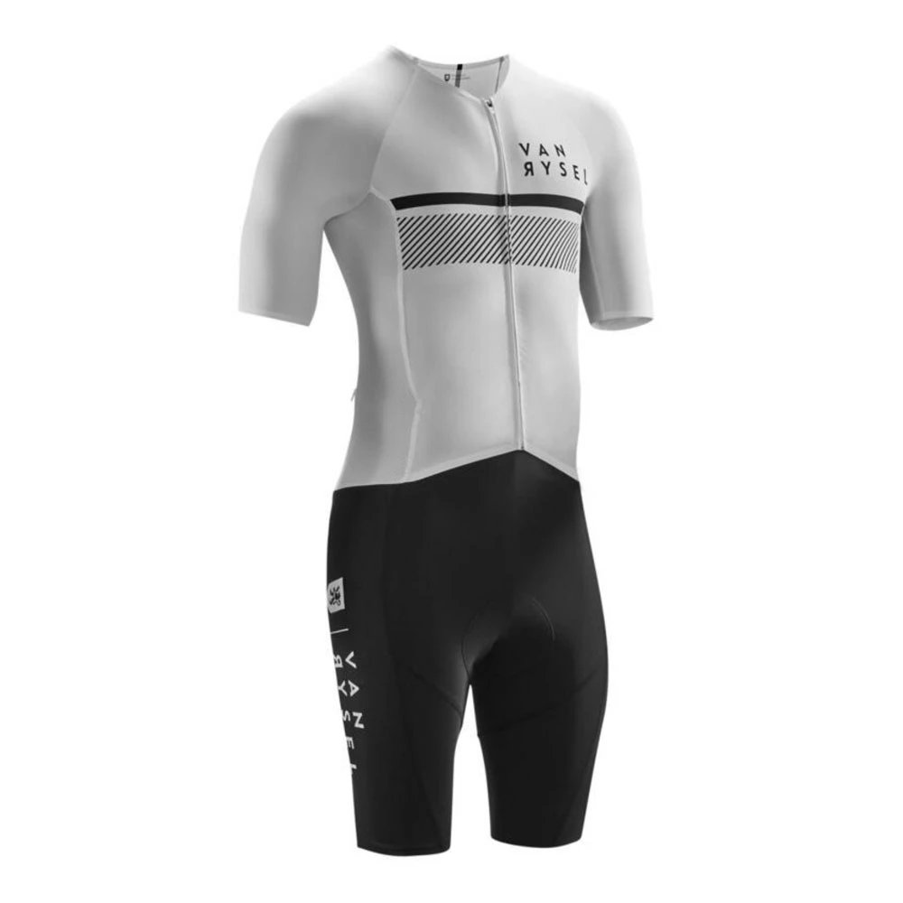 Vanrysel White/black One-piece - Triathlon Cycling Kit review and price