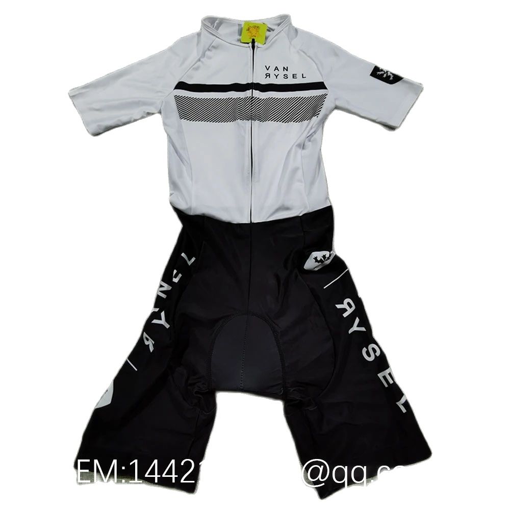 Vanrysel White/black One-piece - Triathlon Cycling Kit review and price