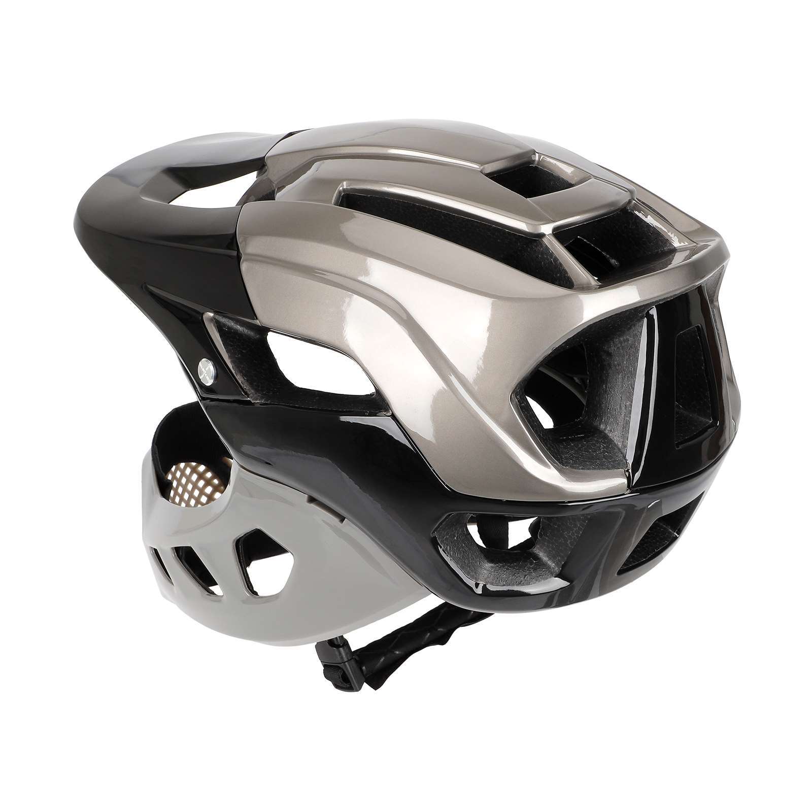 Detachable Full Face Riding He - Cycling Gear Black review and price