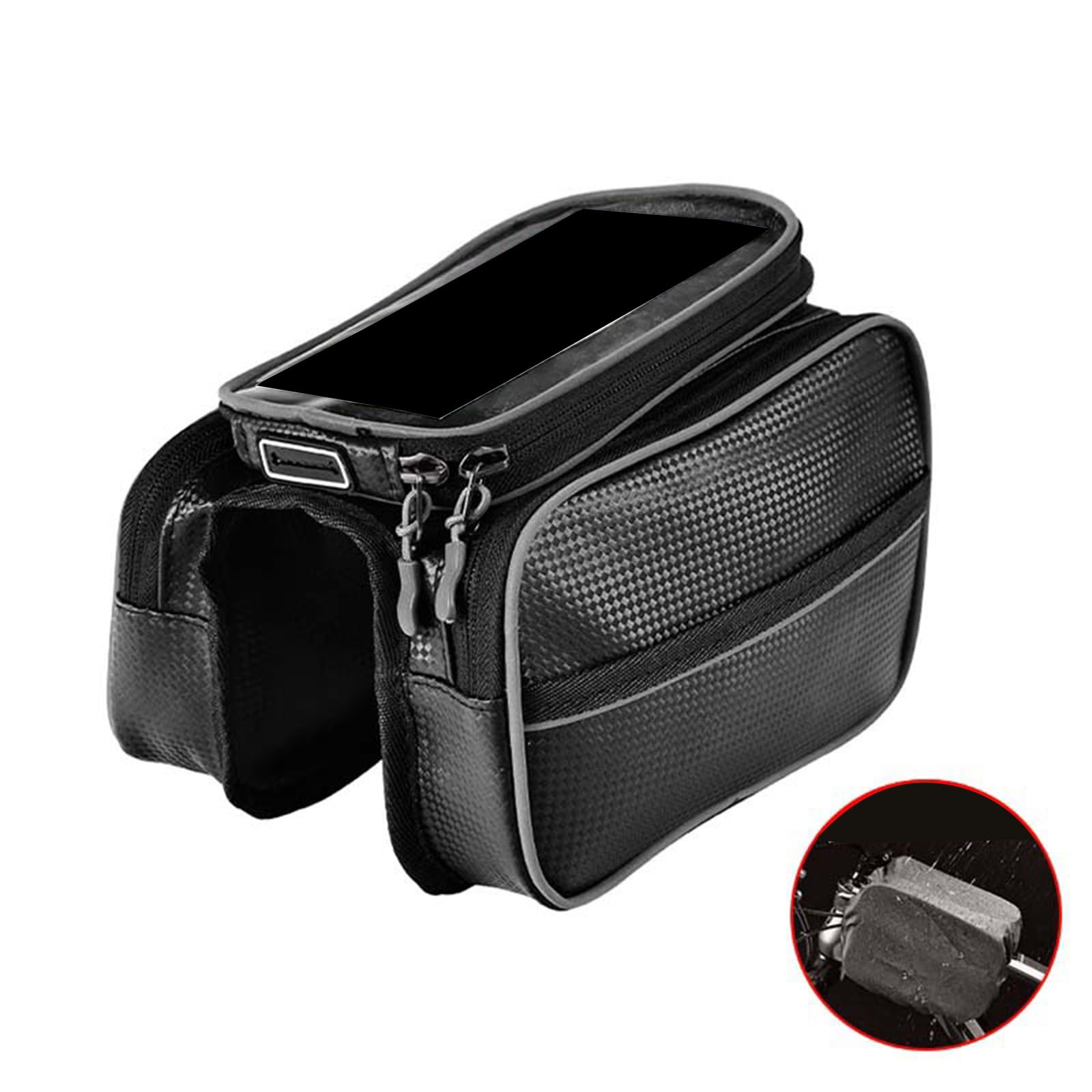Cycling Front Frame Tube Bag f - Road Cycling Essential Gear review and price