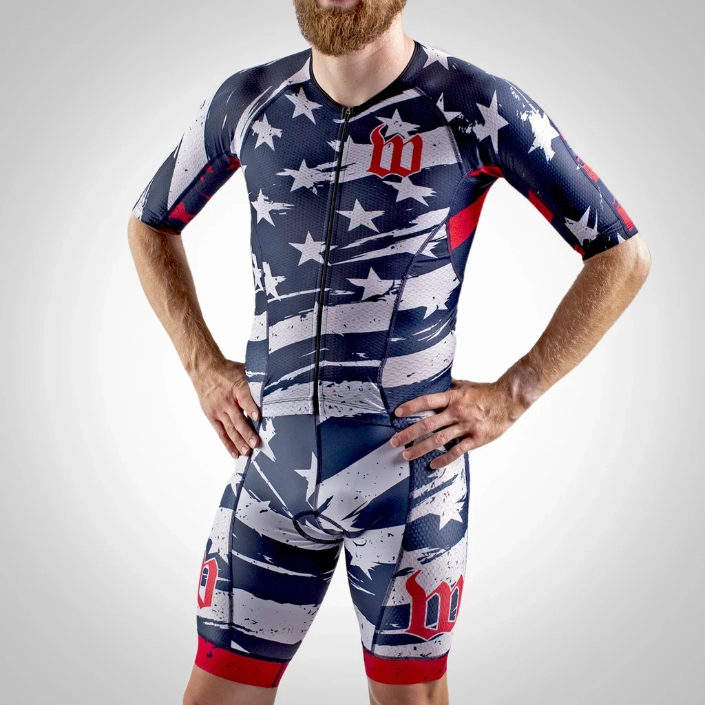 Wattie Ink Men Skinsuit Cyclin - Triathlon Cycling Kit review and price