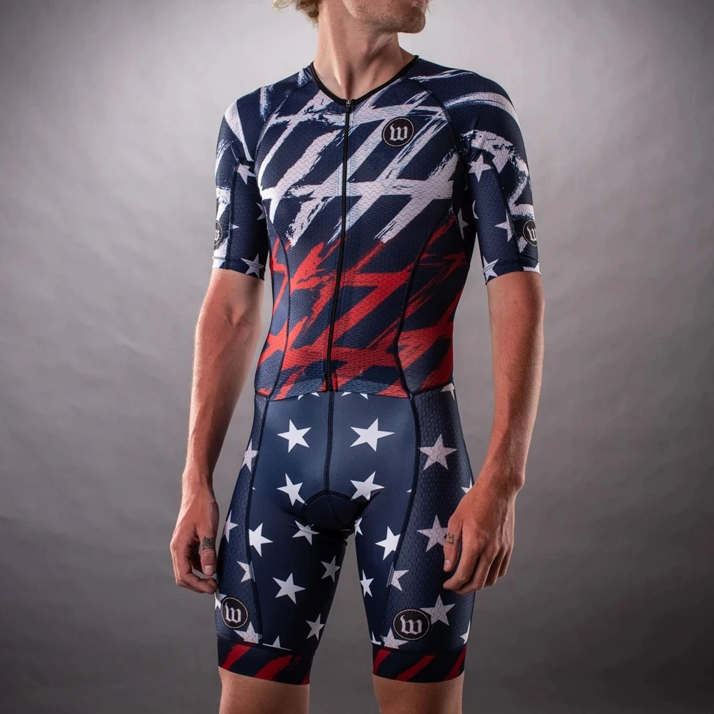 Wattie Ink Men Skinsuit Cyclin - Triathlon Cycling Kit review and price