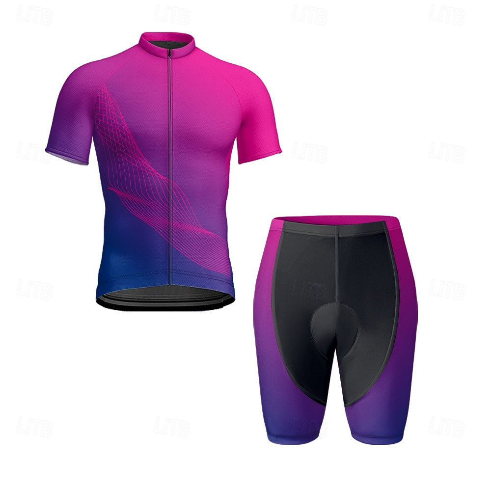 Men Short Sleeve Cycling Jerse - Triathlon Cycling Kit review and price