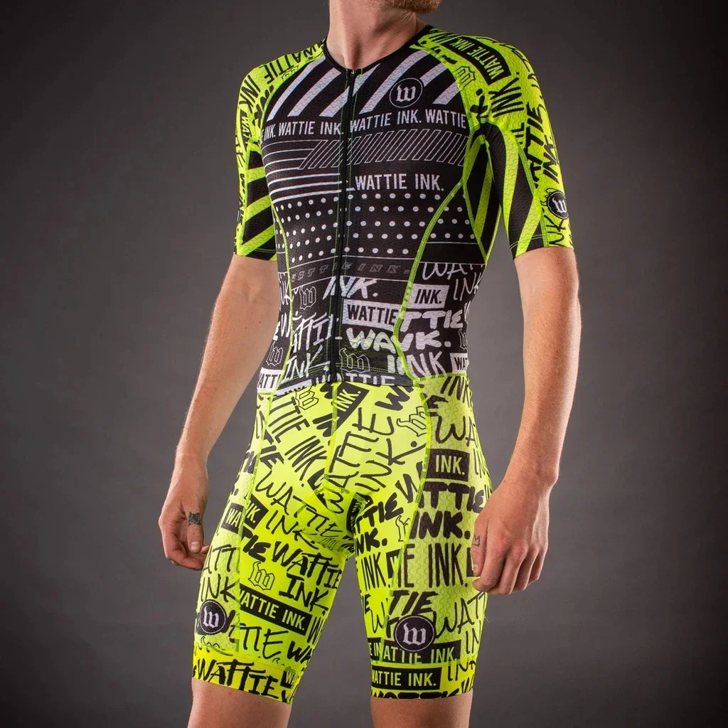 Wattie Ink Men Cycling Skinsui - Triathlon Cycling Kit review and price