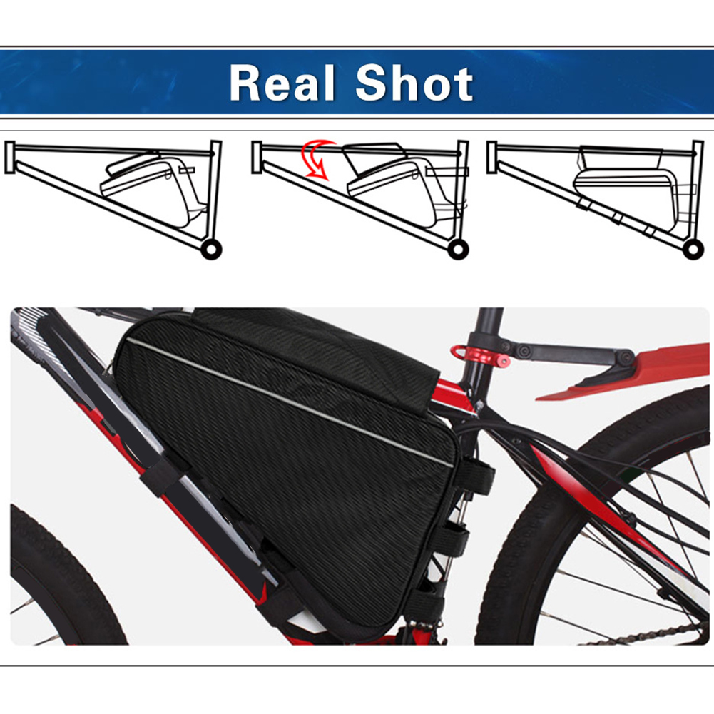 Waterproof Triangular Bike Fra - Cycling Gear Black review and price